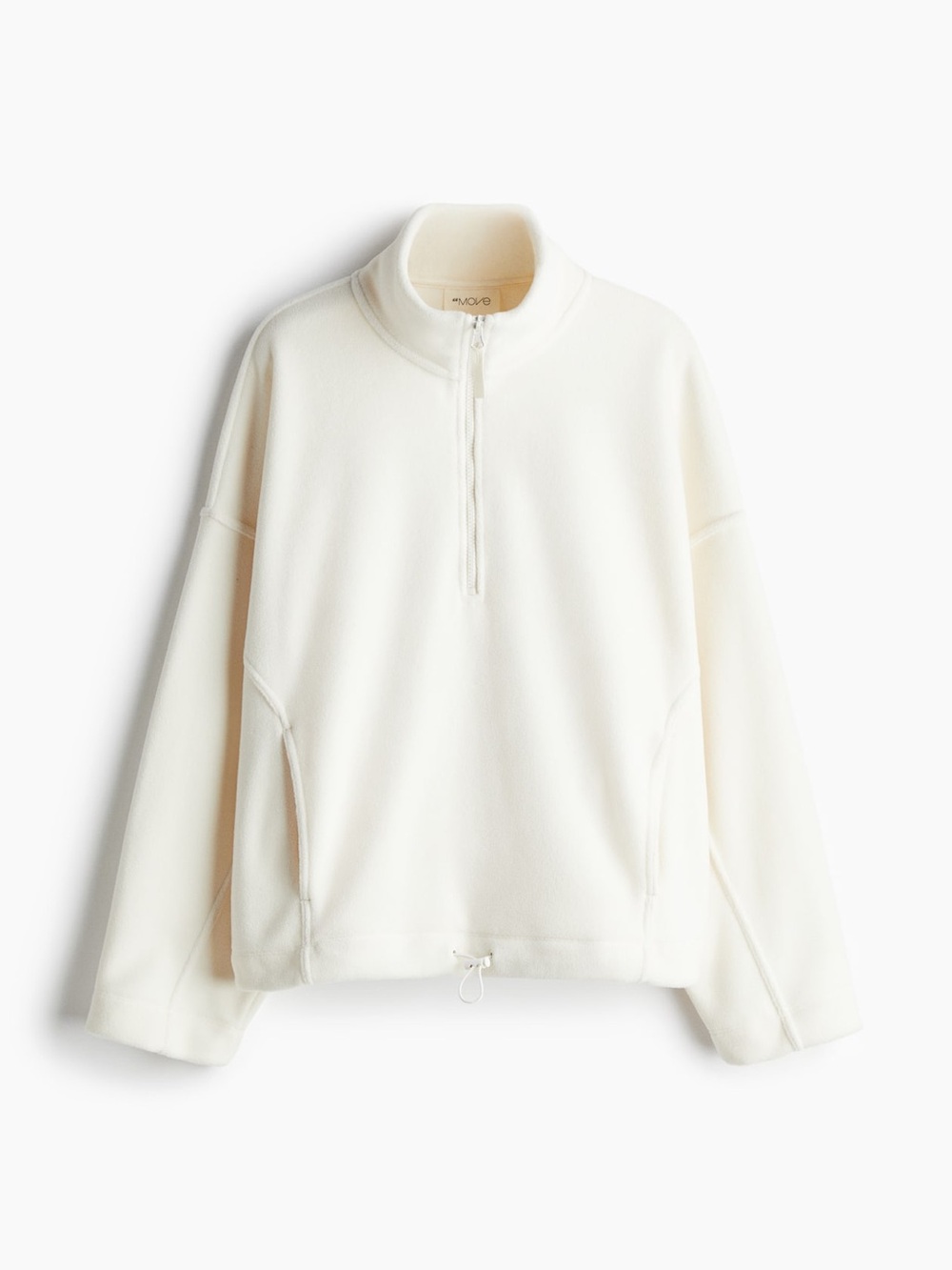 H&M Cream Half-Zip Fleece Pullover